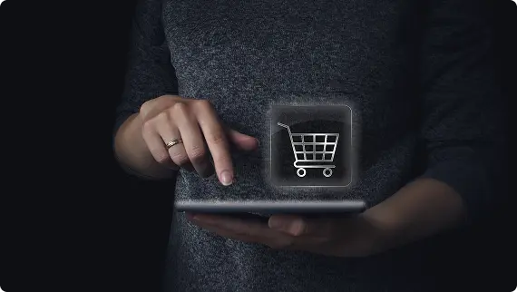 Digital commerce solutions banner with eCommerce strategy highlights