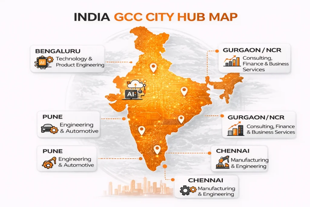 Established GCC Hubs Across Major Cities