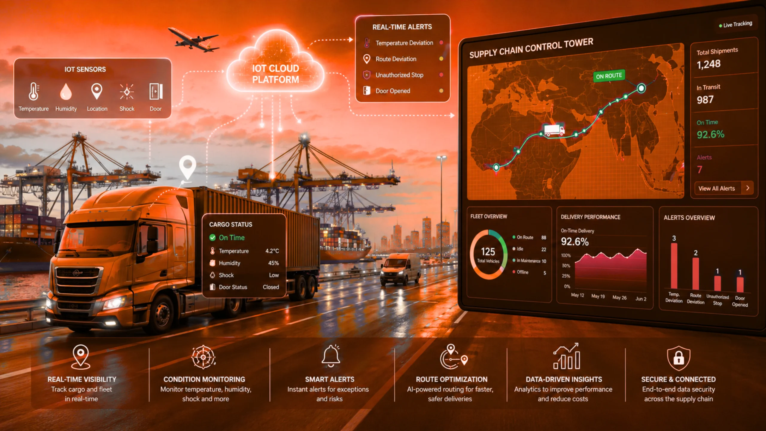 How the future of IoT in supply chain Is Fixing Real-Time Cargo Monitoring and Fleet Tracking