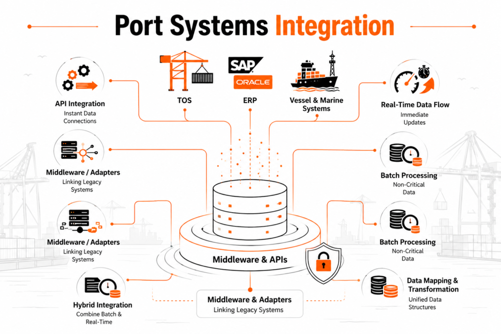 TOS ERP integration in Ports using APIs