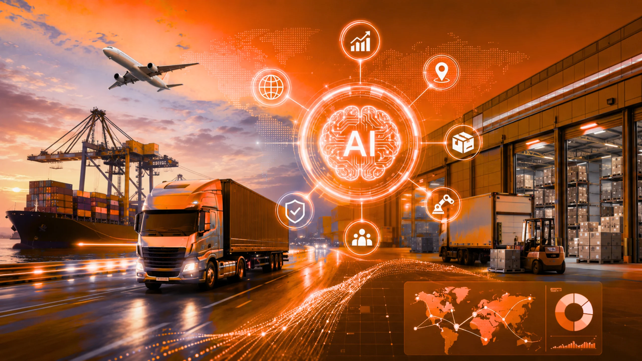 Artificial Intelligence in Logistics: Trends Benefits and Optimization