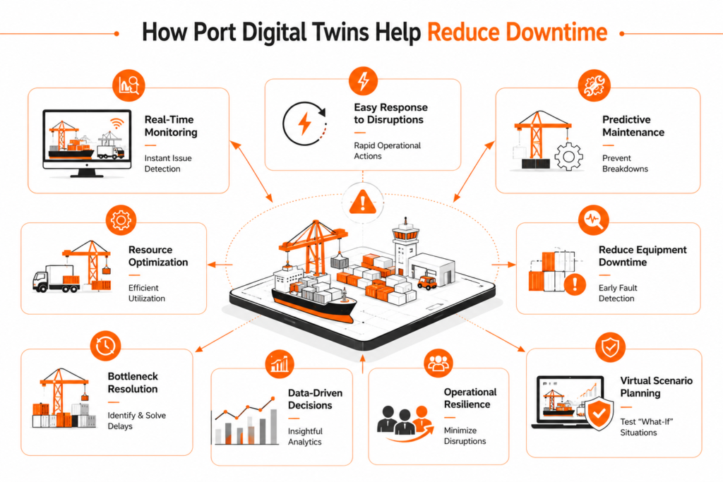 How Do Port Digital Twins Help Reduce Downtime