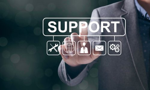 support-inscription-online-customer-support-man-tapping-screen